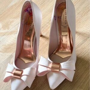 Ted Baker Pink Heels with Bow Detail